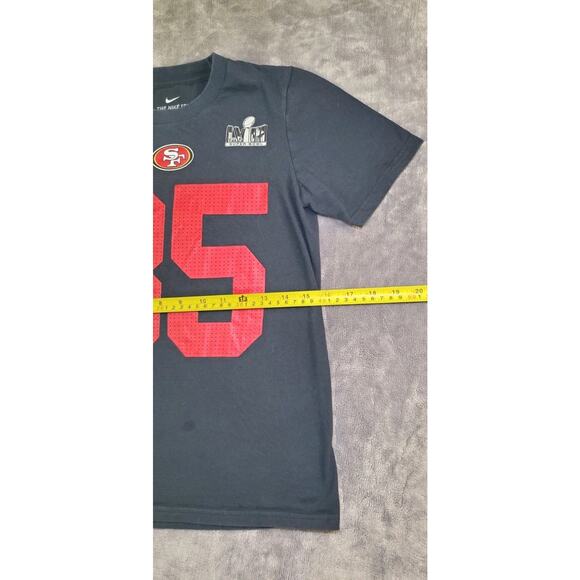 Nike San Francisco 49ers Kittle 85 Kids Sz M 10/12 Black NFL Short Sleeve C31 - Picture 3 of 7